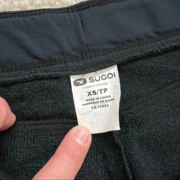 SUGOI Cycling  Pants Women’s Size XS Front Zip Black Active Outdoor $150 - Picture 14 of 16